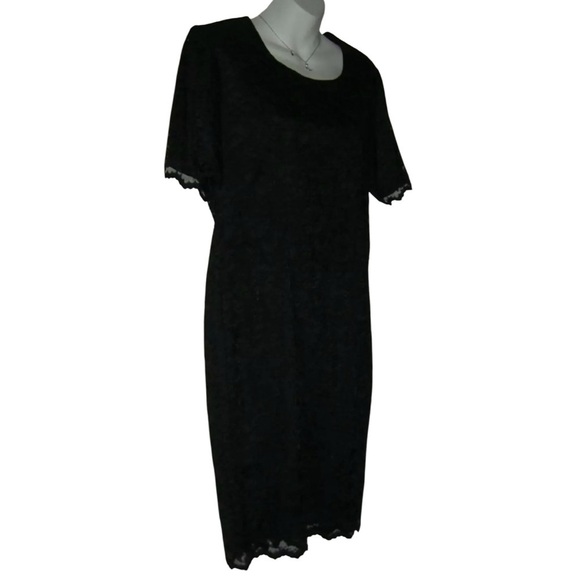 My Michelle Dress Vintage 90's Black Lace Sheath y2k Goth Grunge Taylor Swift - Picture 3 of 14
